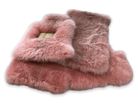 Pink Sheepskin Floor Mats For Rolls Royce Shadow 1965-1977 Er56 Design Brand - AutoWin