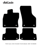 Red Floor Mats for Audi A3 - 3-door Hatchback (2013-2020) | ER56 Design - AutoWin