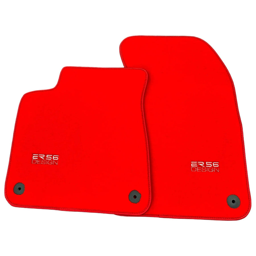 Red Floor Mats for Audi A4 - B7 Avant (2005-2008) | ER56 Design - AutoWin