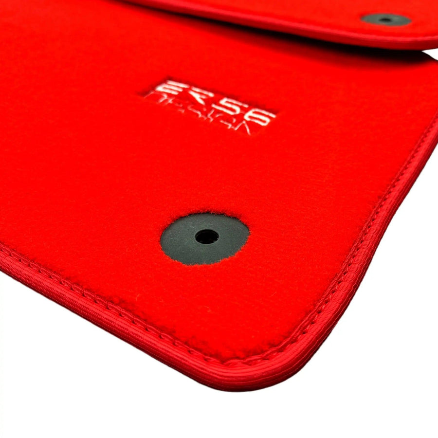 Red Floor Mats for Audi A4 - B7 Avant (2005-2008) | ER56 Design - AutoWin
