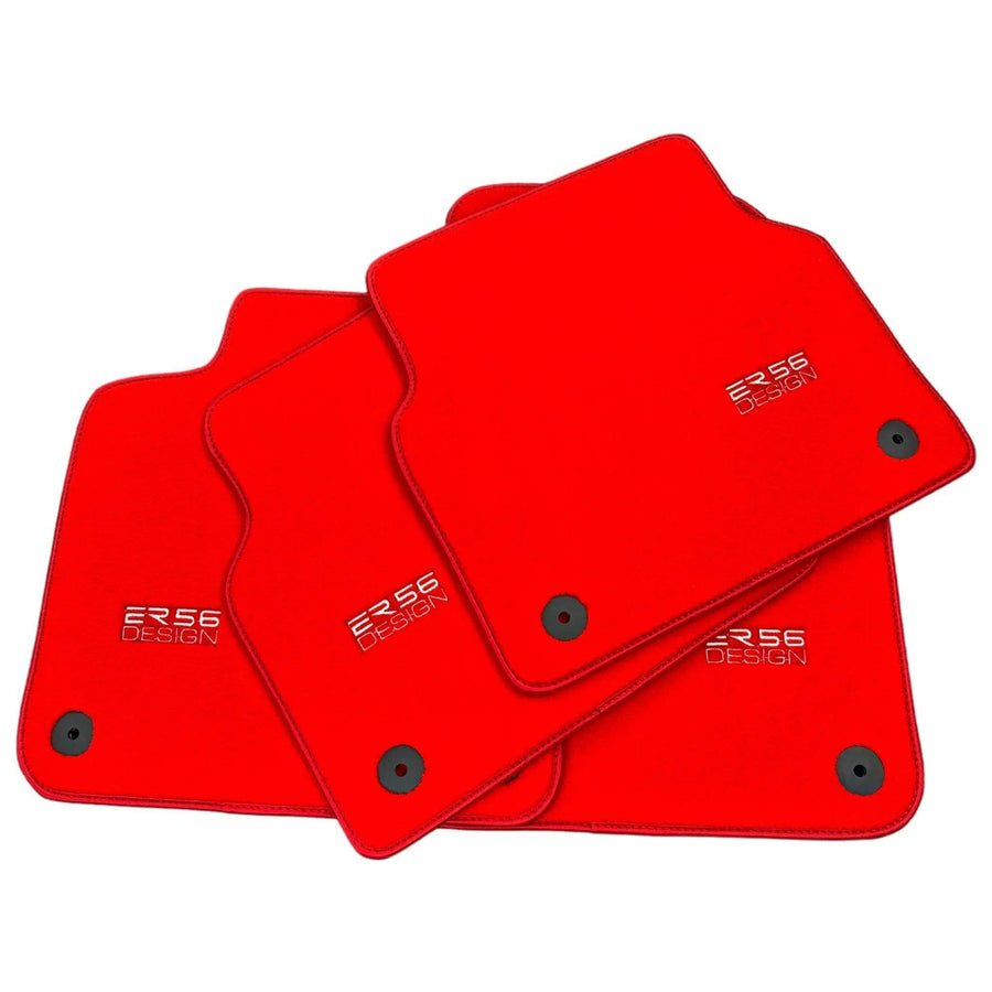 Red Floor Mats for Audi A4 - B7 Avant (2005-2008) | ER56 Design - AutoWin