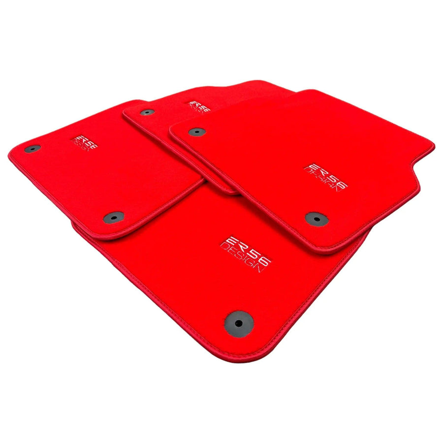Red Floor Mats for Audi A4 - B7 Avant (2005-2008) | ER56 Design - AutoWin