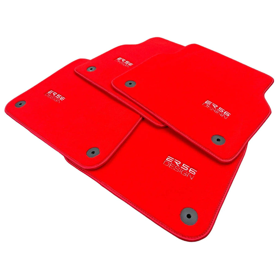 Red Floor Mats for Audi A4 - B7 Avant (2005-2008) | ER56 Design - AutoWin