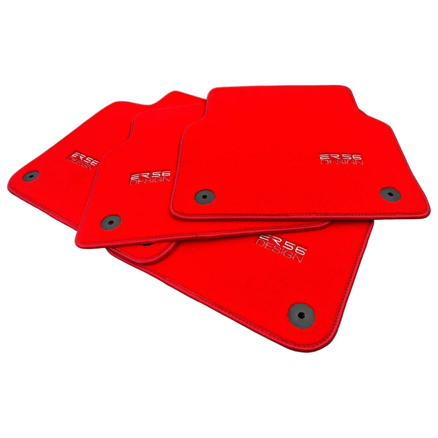 Red Floor Mats for Audi A4 - B7 Avant (2005-2008) | ER56 Design - AutoWin