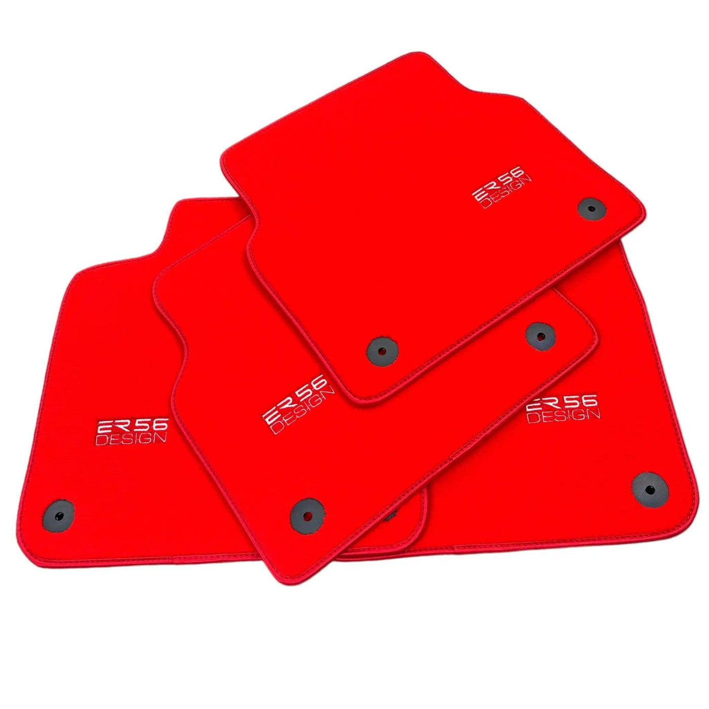 Red Floor Mats for Audi A5 - F53 Coupe (2020-2023) | ER56 Design - AutoWin
