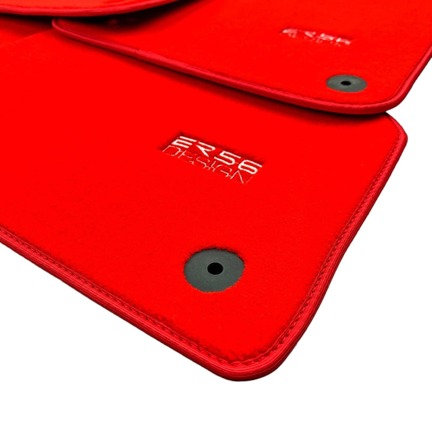 Red Floor Mats for Audi A6 - C4 Sedan (1994-1997) | ER56 Design - AutoWin
