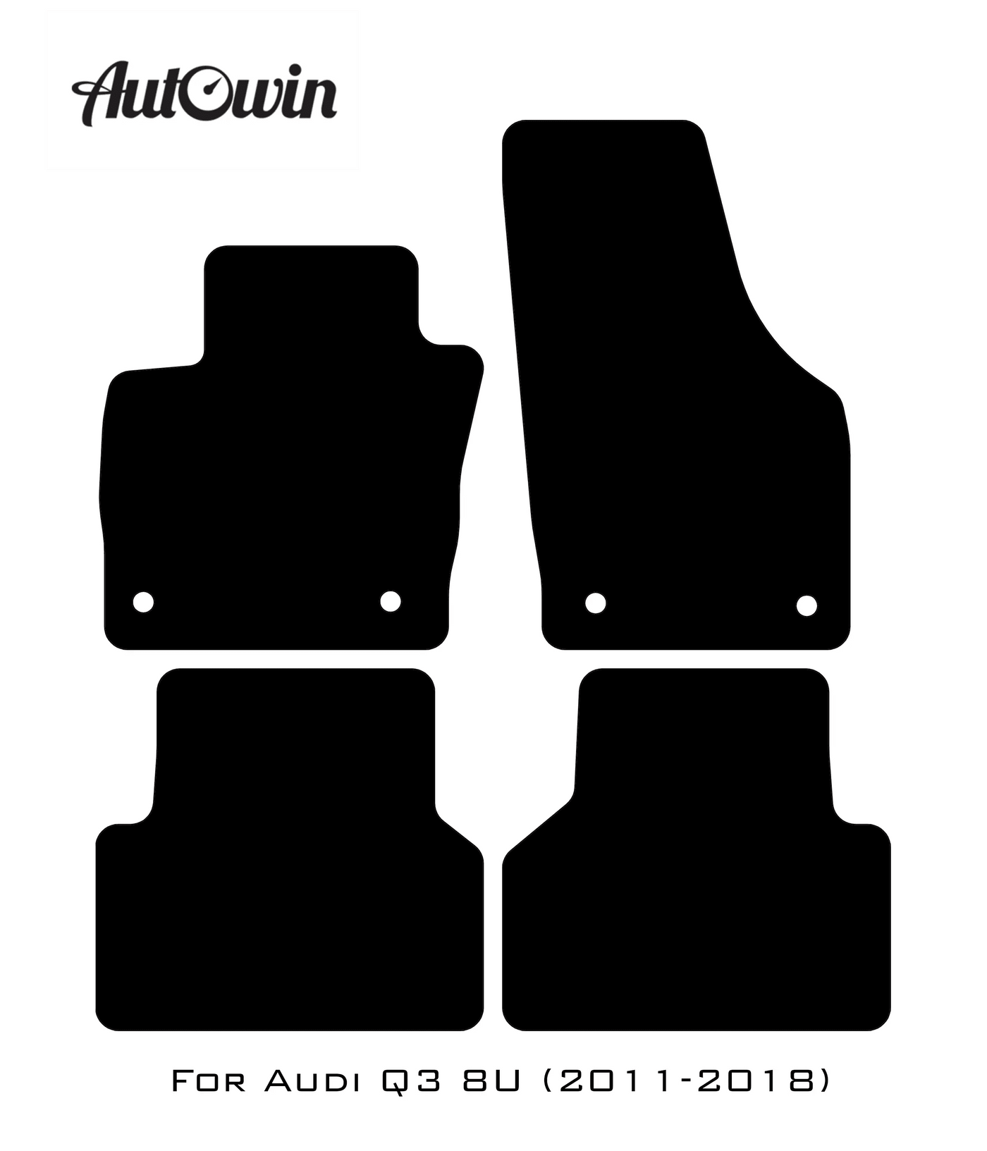 Red Floor Mats for Audi Q3 8U (2011-2018) | ER56 Design - AutoWin