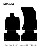 Red Floor Mats for Audi Q5 FY Hybrid (2017-2023) | ER56 Design - AutoWin