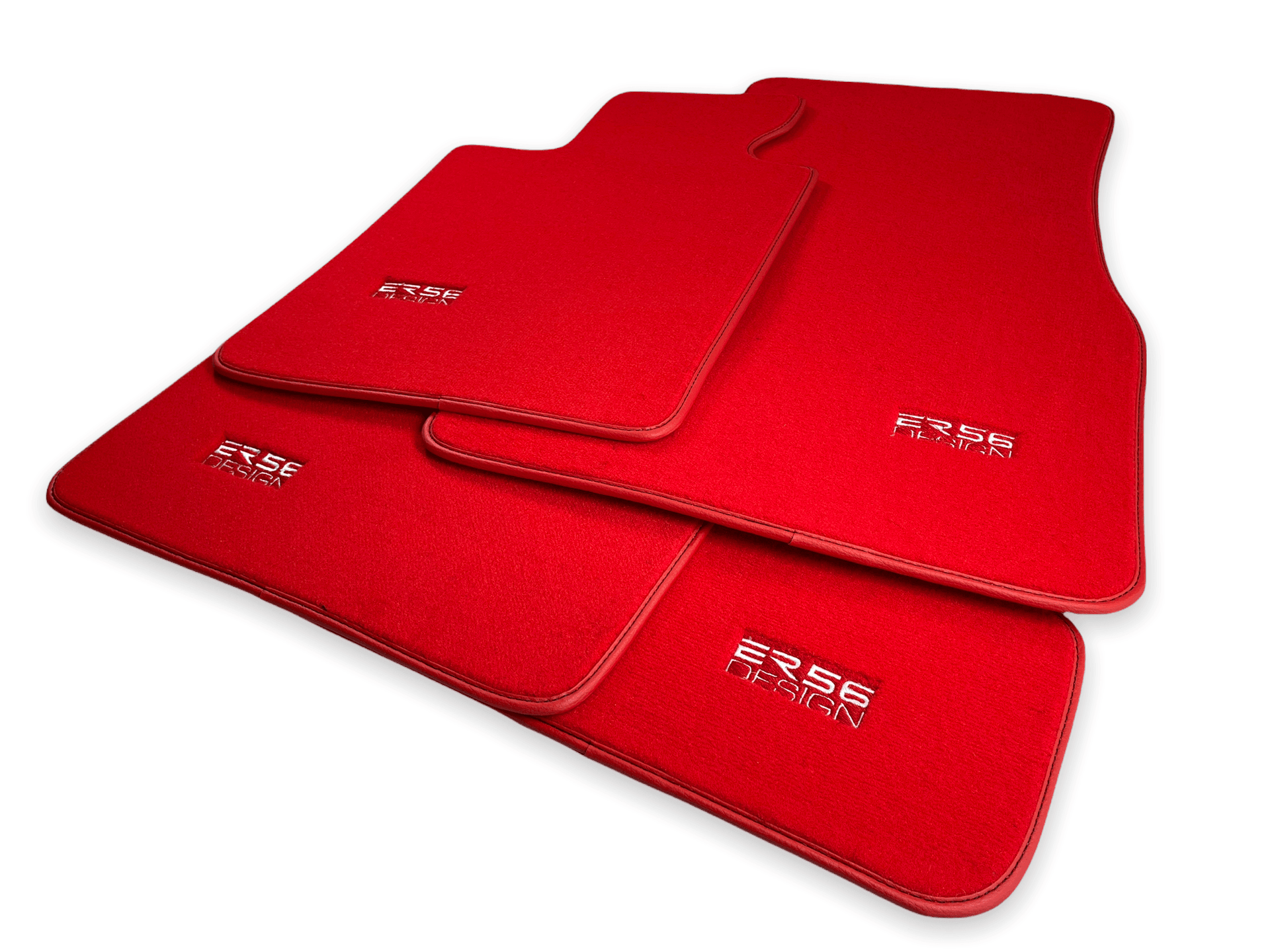 Red Floor Mats For BMW 1 Series E87 - ER56 Design Brand - AutoWin