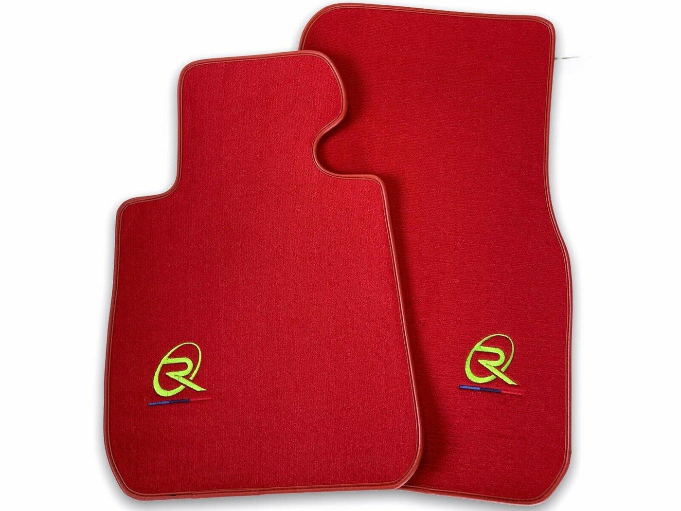 Red Floor Mats For BMW 3 Series E36 Convertible ROVBUT Brand Tailored Set Perfect Fit Green SNIP Collection - AutoWin