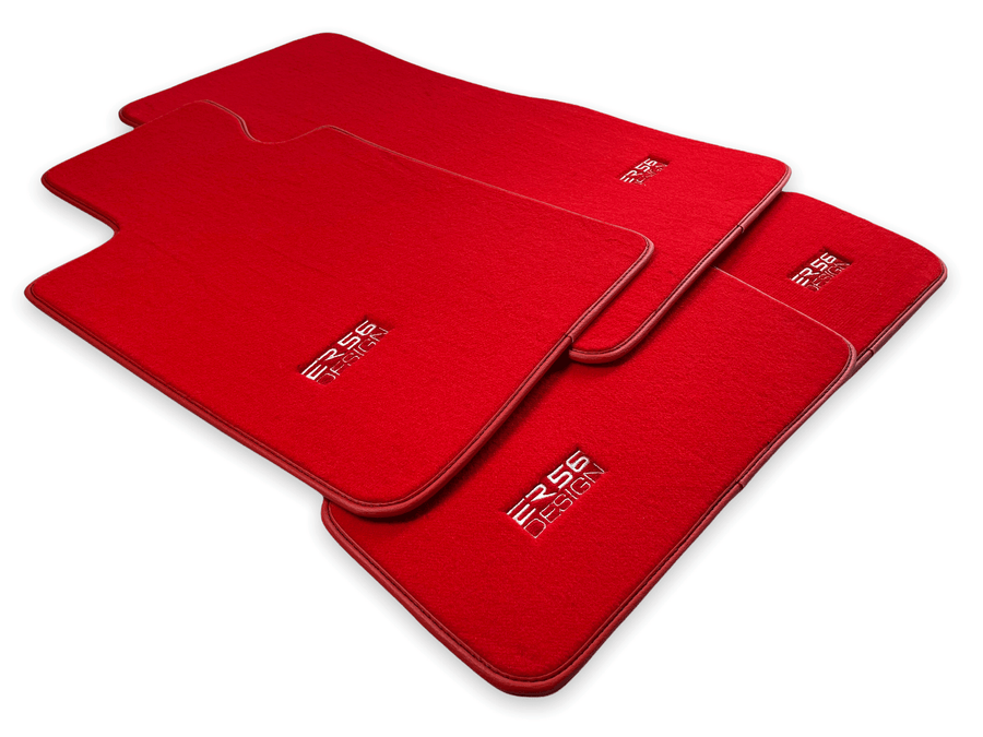Red Floor Mats For BMW 3 Series E46 Coupe - ER56 Design Brand - AutoWin