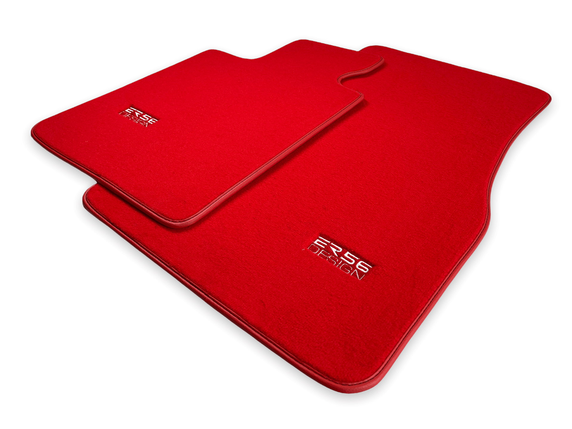 Red Floor Mats For BMW 7 Series E66 - ER56 Design Brand - AutoWin