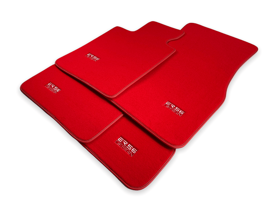 Red Floor Mats For BMW M4 Series F83 - ER56 Design Brand - AutoWin