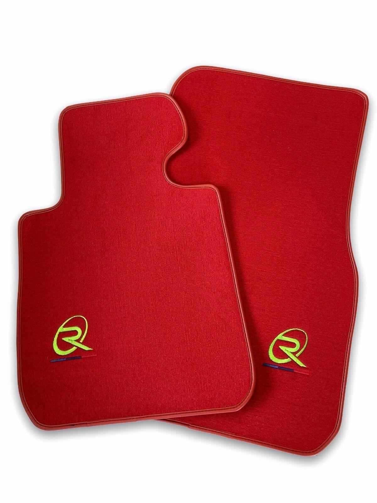 Red Floor Mats For BMW M6 F13 Coupe ROVBUT Brand Tailored Set Perfect Fit Green SNIP Collection - AutoWin