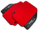Red Floor Mats For Ferrari 458 Italia 2009-2015 With Carbon Fiber Leather - AutoWin