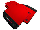 Red Floor Mats for Lamborghini Aventador With Black Leather - AutoWin