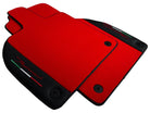 Red Floor Mats for Lamborghini Aventador With Black Leather - AutoWin