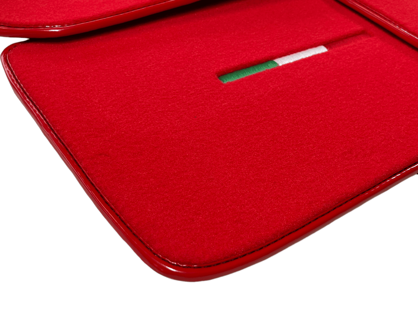 Red Floor Mats For Maserati Ghibli 2013-2022 Italy Edition - AutoWin