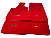Red Floor Mats For Maserati Ghibli 2013-2022 Italy Edition - AutoWin