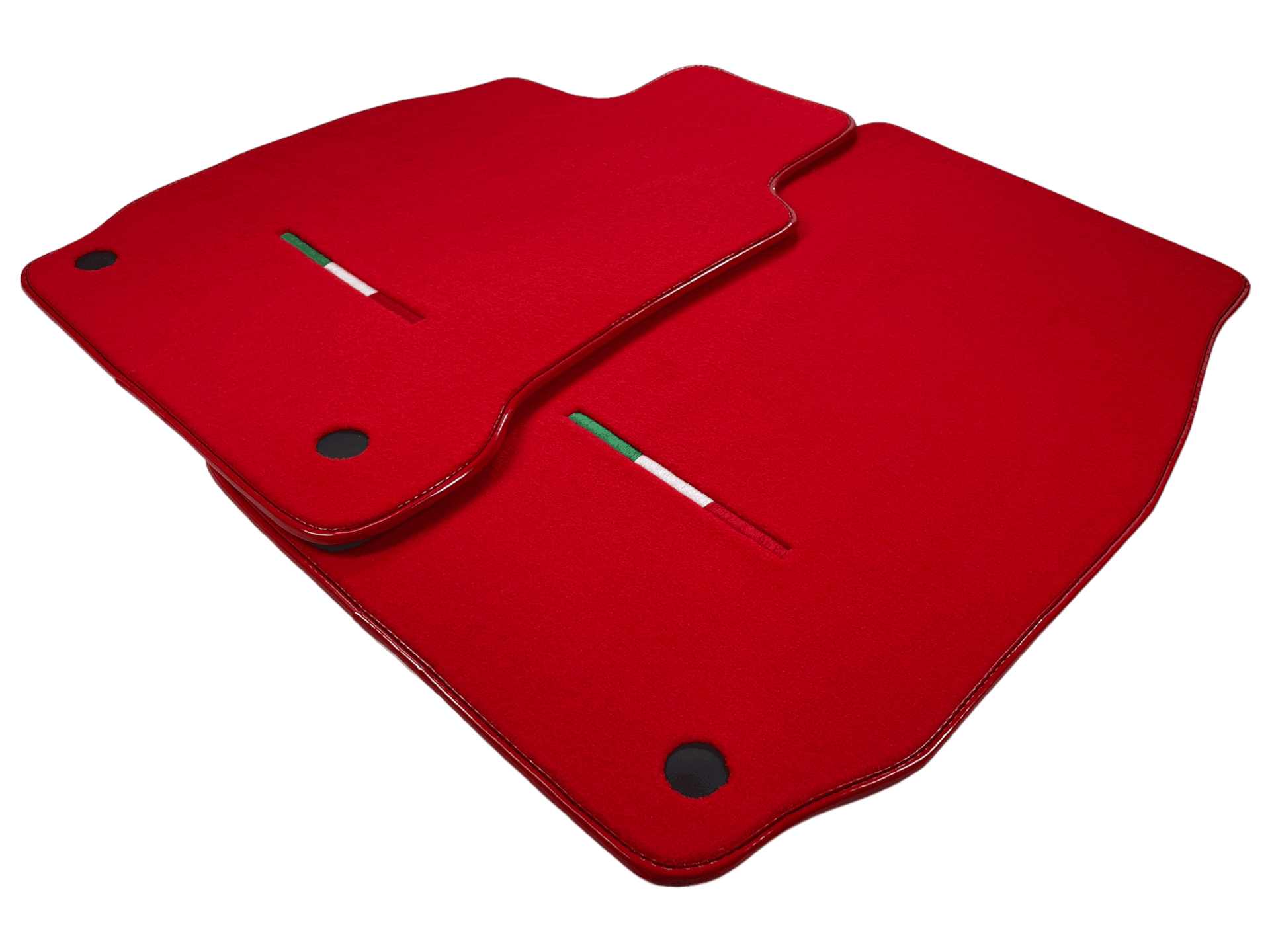 Red Floor Mats For Maserati Quattroporte IT Edition - AutoWin