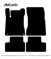 Red Floor Mats For Mercedes Benz A-Class W177 Hatchback AMG (2018-2023) | Limited Edition - AutoWin
