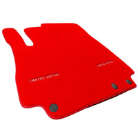 Red Floor Mats For Mercedes Benz CLK-Class A209 Convertible (2003-2010) | Limited Edition - AutoWin