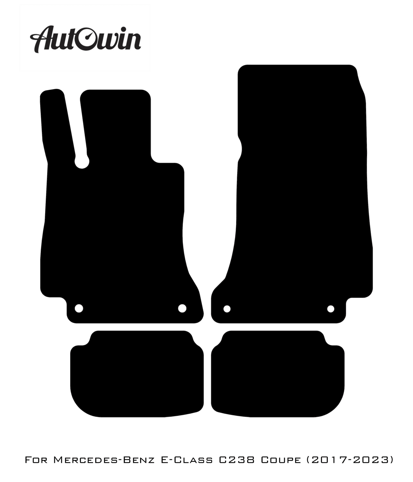 Red Floor Mats For Mercedes Benz E-Class C238 Coupe (2017-2023) | Limited Edition - AutoWin