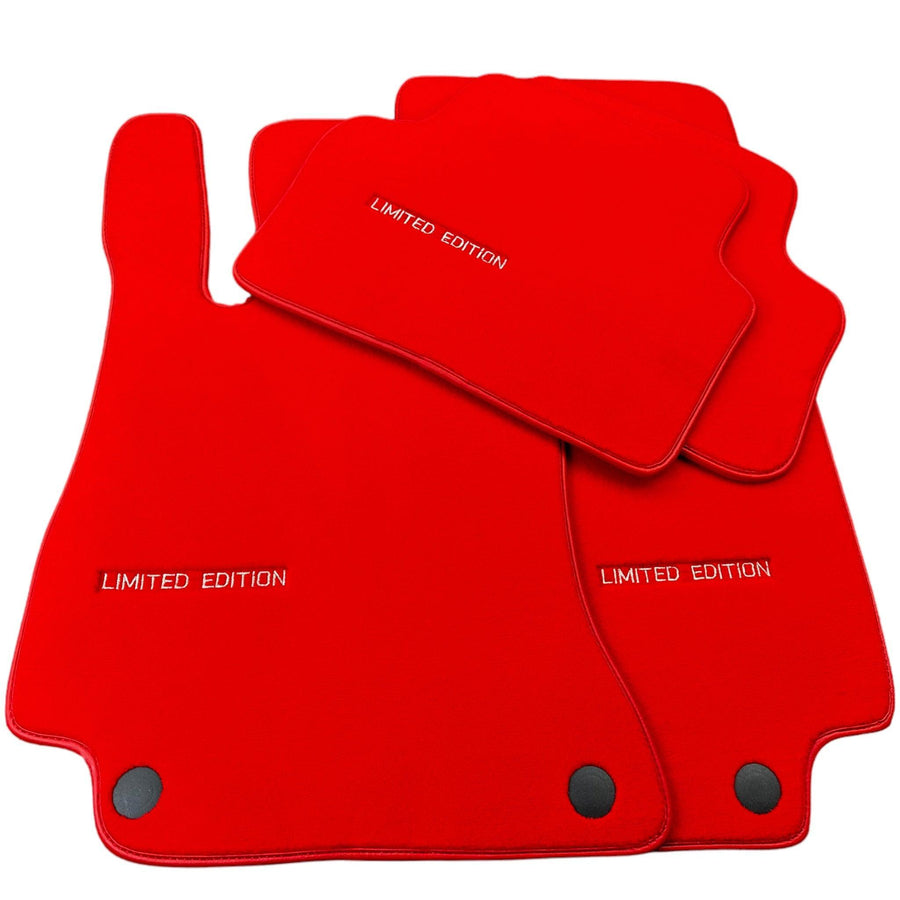 Red Floor Mats For Mercedes Benz GL-Class X166 (2012-2015) | Limited Edition - AutoWin