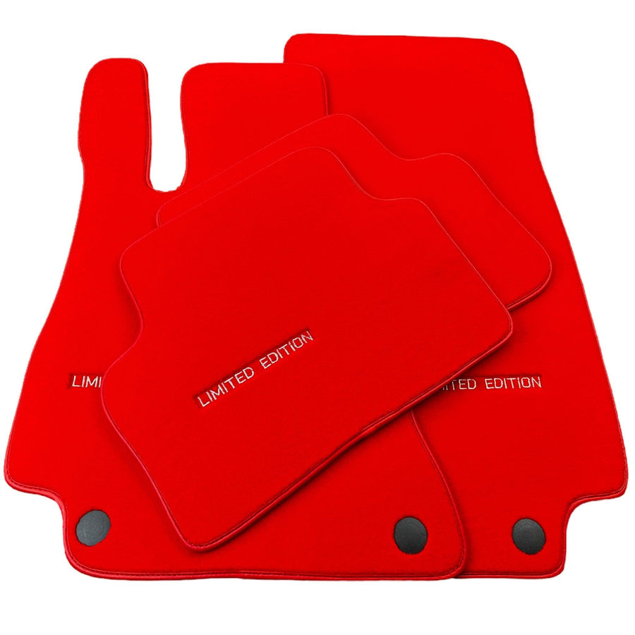 Red Floor Mats For Mercedes Benz GL-Class X166 (2012-2015) | Limited Edition - AutoWin