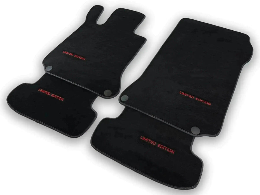 Red Floor Mats For Mercedes Benz GLK-Class X204 (2012-2015) | Limited Edition - AutoWin