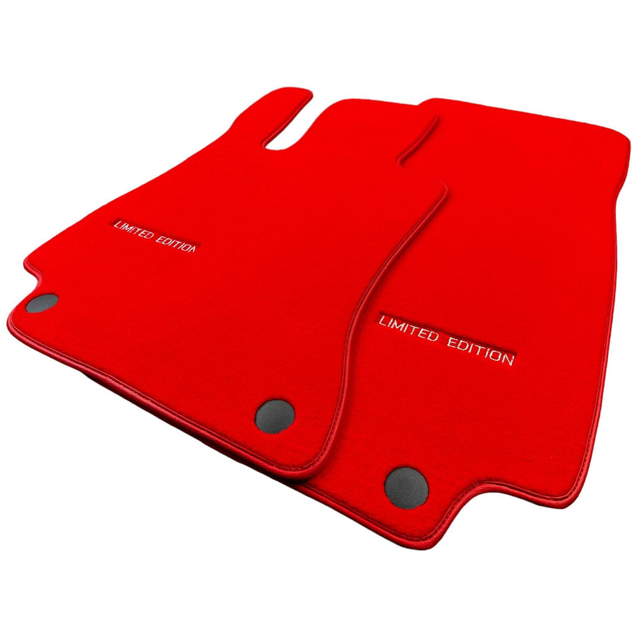 Red Floor Mats For Mercedes Benz GLS-Class X166 (2016-2019) | Limited Edition - AutoWin