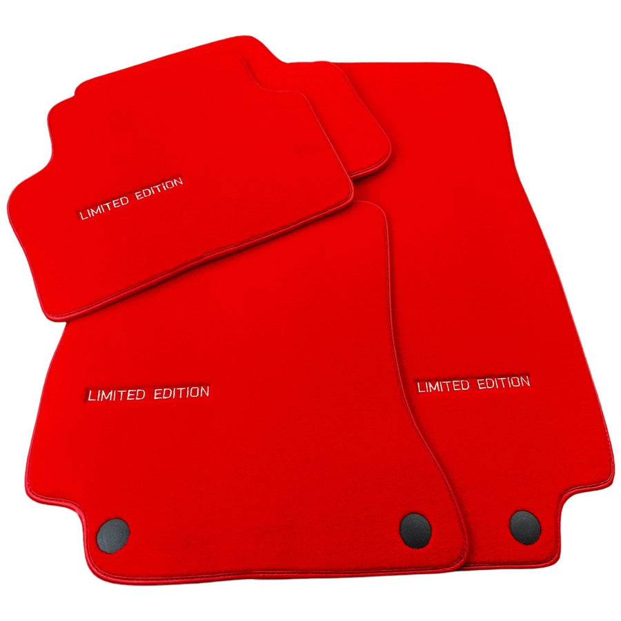 Red Floor Mats For Mercedes Benz GLS-Class X166 (2016-2019) | Limited Edition - AutoWin