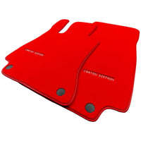 Red Floor Mats For Mercedes Benz S-Class W222 (2013-2020) Short Wheelbase | Limited Edition - AutoWin