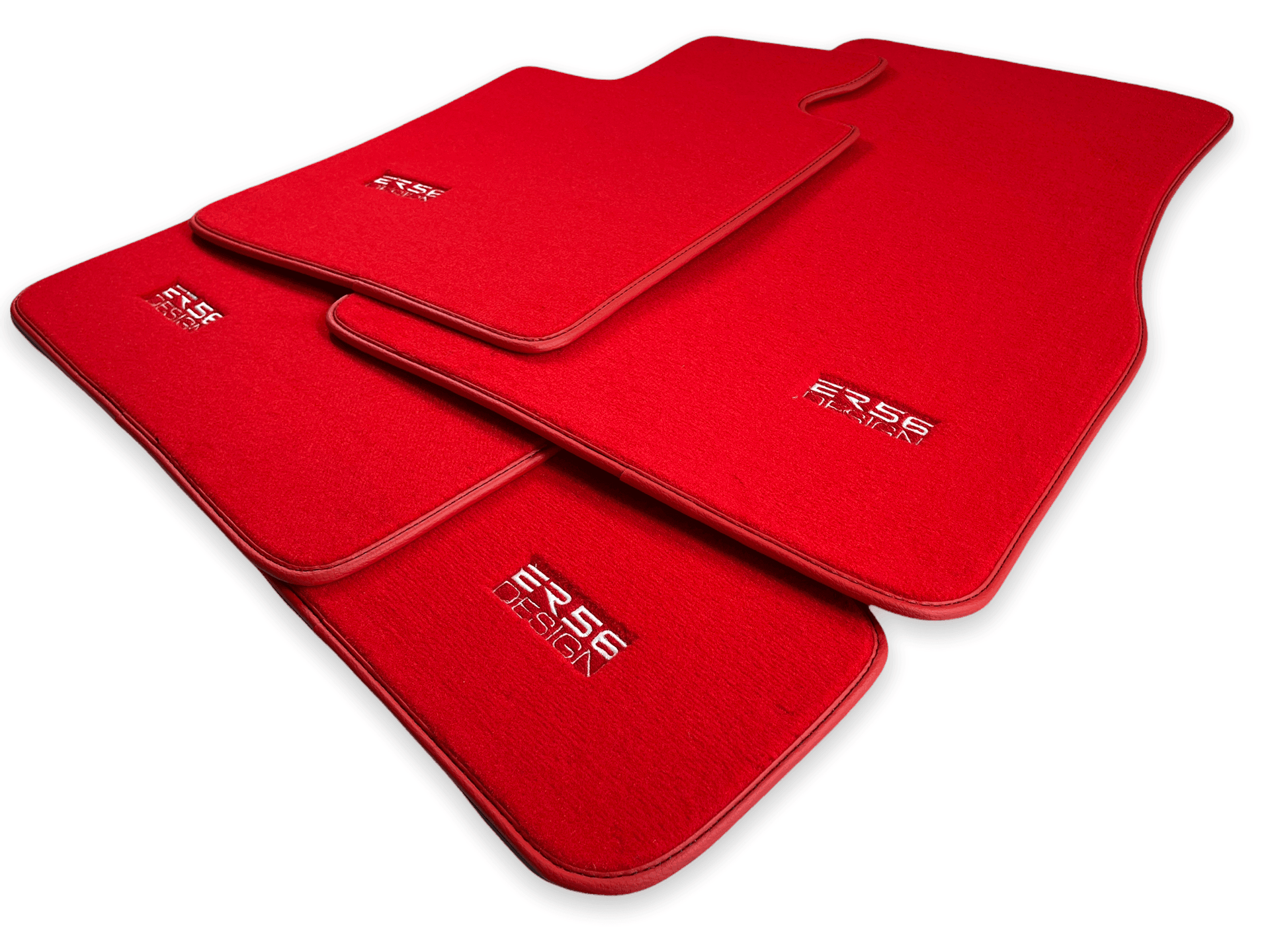 Red Mats For BMW 3 Series E36 Convertible - ER56 Design Brand - AutoWin