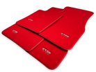 Red Mats For BMW 3 Series E46 Convertible - ER56 Design Brand - AutoWin