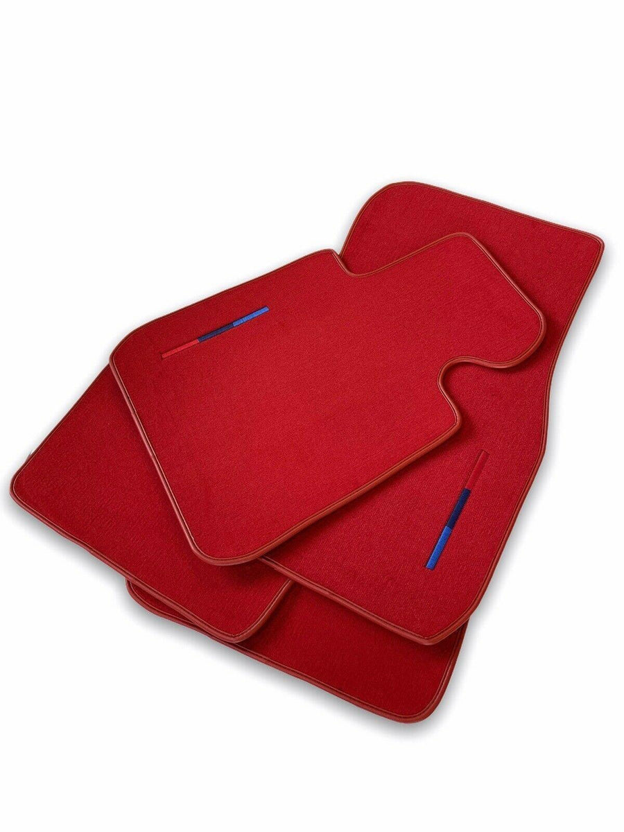 Red Mats For BMW 3 Series E46 Convertible With M Package - AutoWin