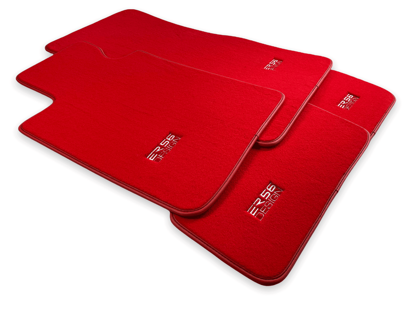 Red Mats For BMW 5 Series E61 Wagon - ER56 Design Brand - AutoWin