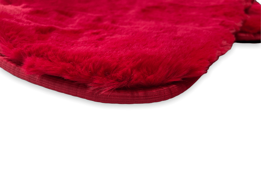 Red Sheepskin Floor Mats For Rolls Royce Dawn Rr6 2016-2023 Er56 Design Brand - AutoWin
