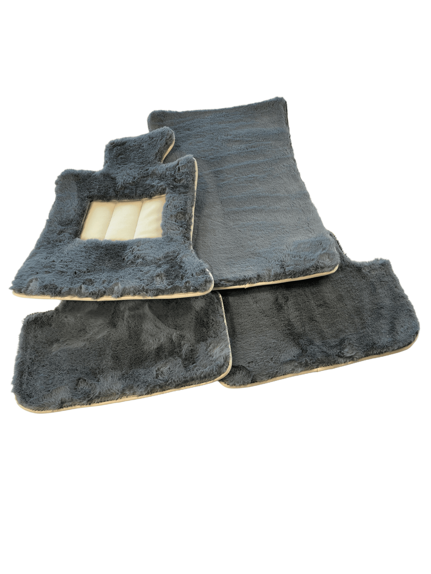 Sheepskin Floor Mats For Rolls Royce Dawn Rr6 2016-2023 Er56 Design Brand - AutoWin