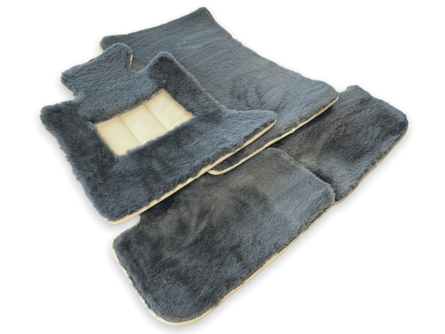 Sheepskin Floor Mats For Rolls Royce Phantom VIII (2017-2024) ER56 Design Brand - AutoWin