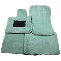 Tiffany Blue Sheepskin Floor Mats For Bentley Flying Spur (2013-2019) Er56 Design Brand - AutoWin