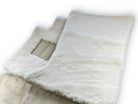 White Sheepskin Floor Mats For Bentley Flying Spur (2013-2019) Er56 Design Brand - AutoWin