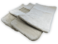 Luxury White Sheepskin Floor Mats for Rolls Phantom