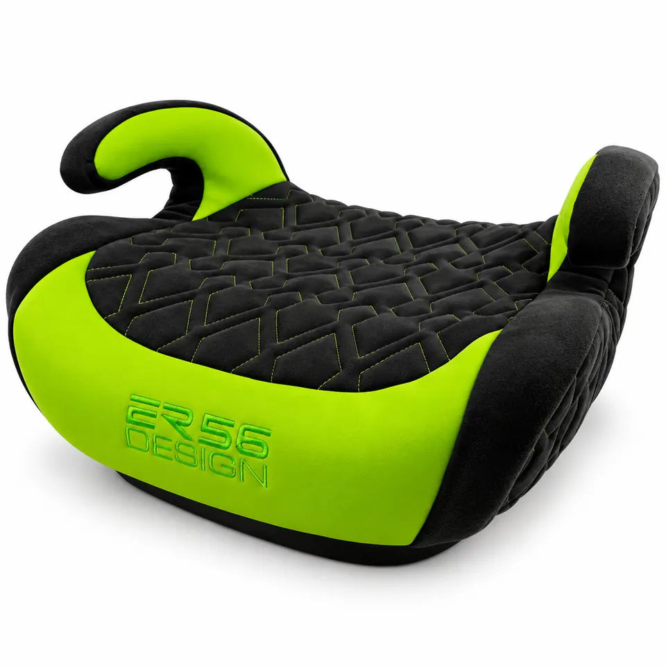 Green and black ER56 backless car seat